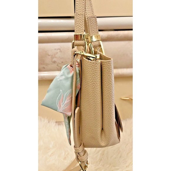 NWT STEVE MADDEN BKARTA SATCHEL CROSSBODY BAG FLORAL BEIGE TIK TOK VIRAL TRENDY - Picture 5 of 7
